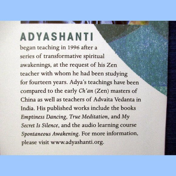 Book: The End of Your World by Adyashanti - Picture 11 of 12